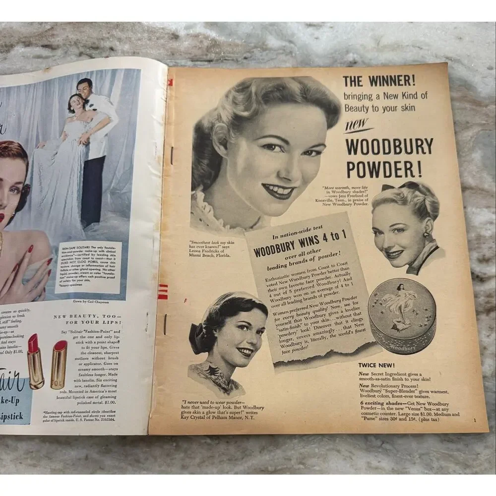 Vtg Screen Stories Magazine Oct. 1948 Elizabeth Taylor Ads Movies +